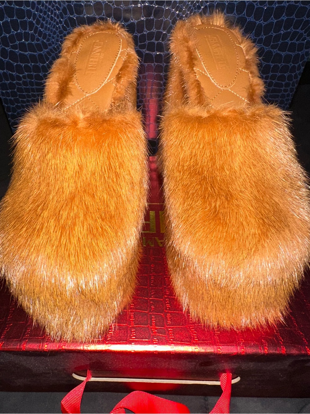 Jennifer Le Fur Slip-On Mules - cognac